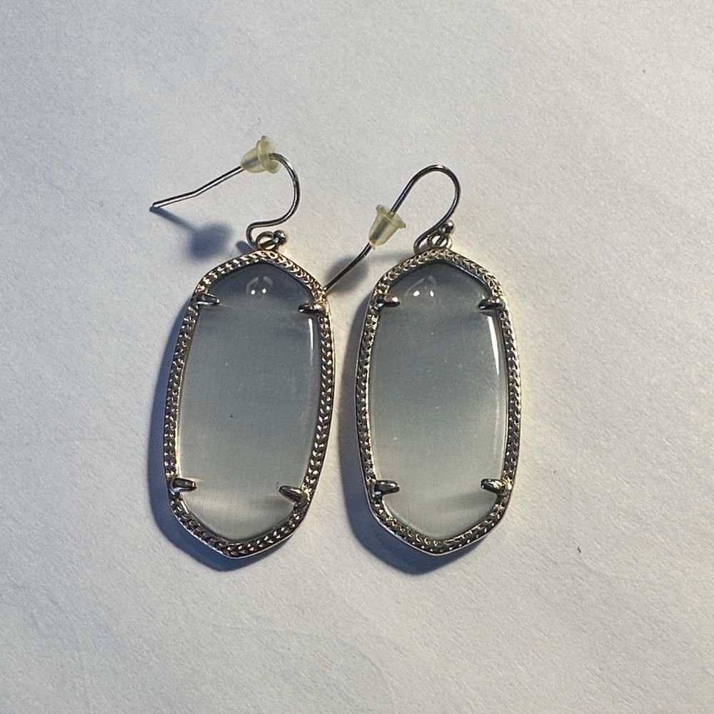 Kendra Scott Gold Plated and Gray Earrings